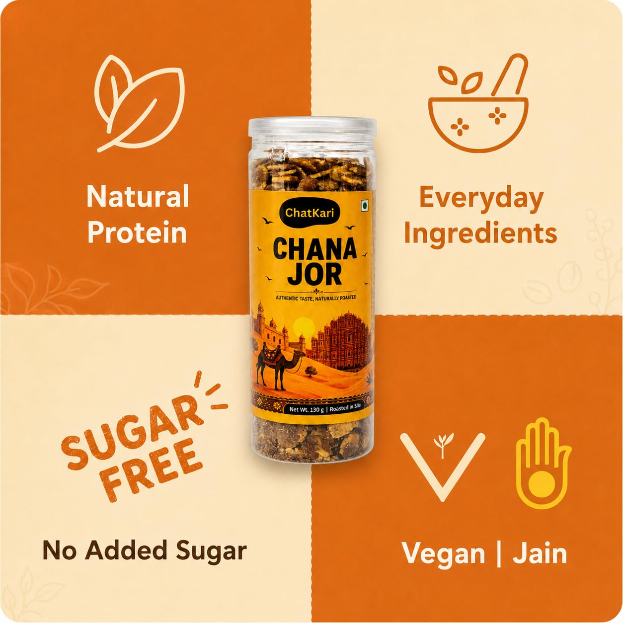 Roasted Chana Jor Garam ( pack of 3 )