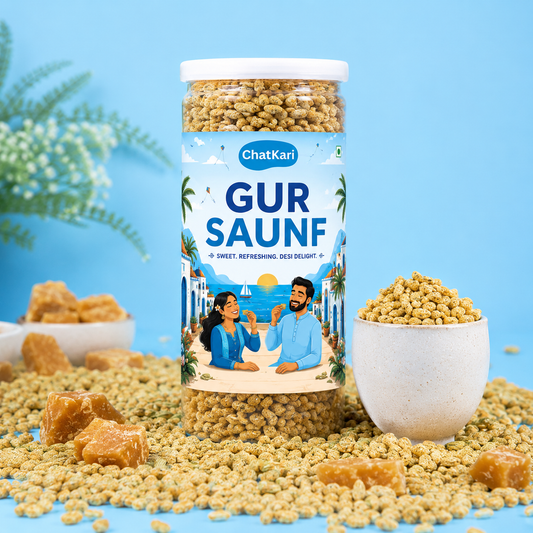Gur Saunf 125g | Jaggery Coated Saunf | Gud Saunf | Jaggery Saunf | Jaggery Coated Fennel Seeds