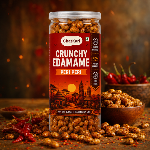 Roasted Edamame Peri Peri Limon Flavour 100gm | 42gm Protein
