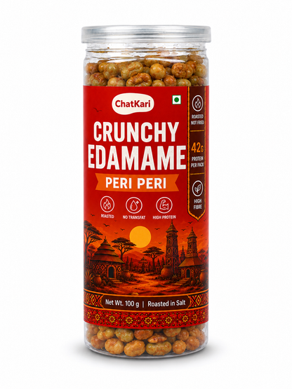 Roasted Edamame Peri Peri Limon Flavour 100gm | 42gm Protein