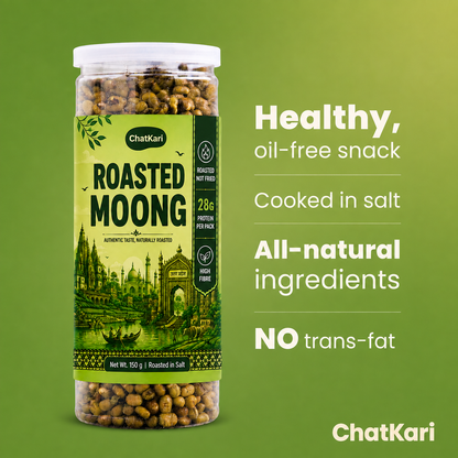 Chatkari Roasted Snack Combo – Soybean, Chana Jor & Moong(3 Packs)